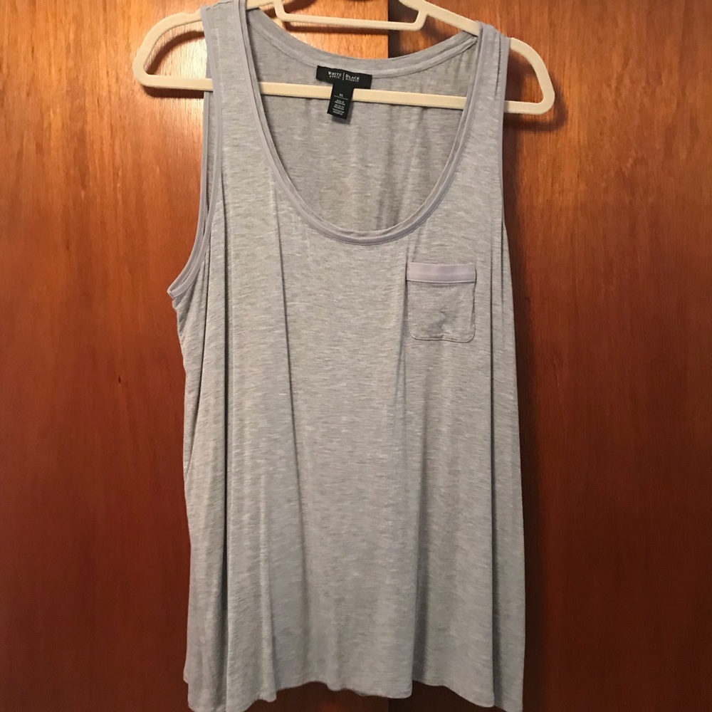 White house black market gray pocket tank